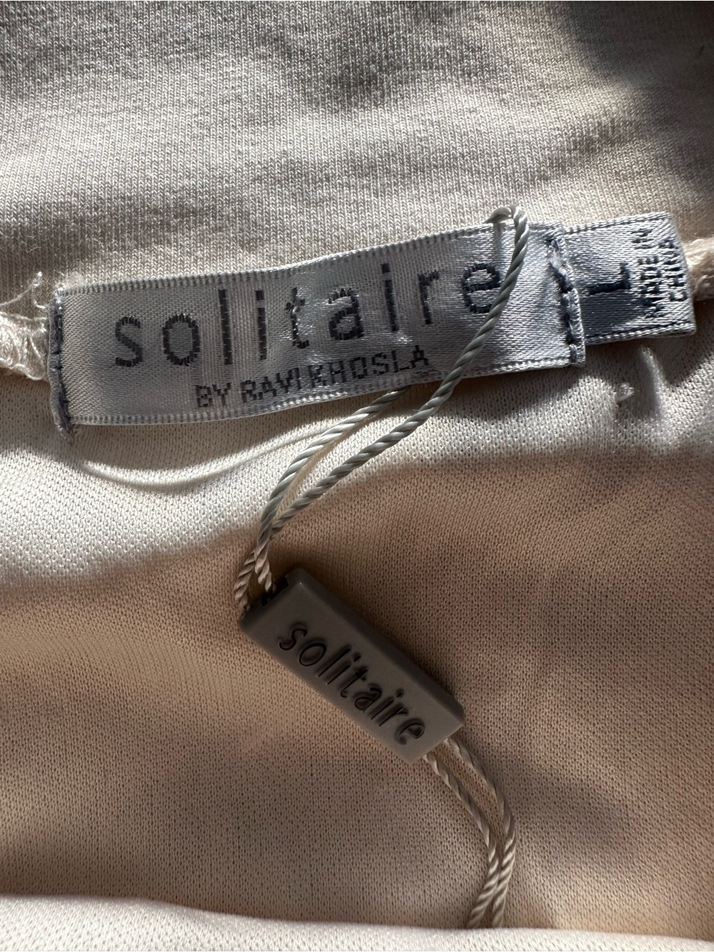Solitaire NWT Crochet Lace Maxi Skirt Creamy Tan size large - Picture 6 of 12